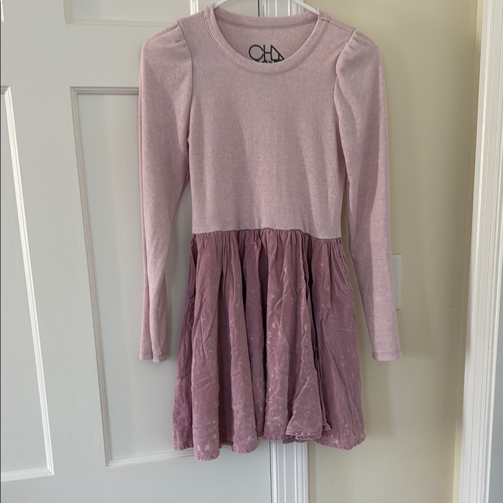 Charming Pink Chaser Kids Dress in Size 12